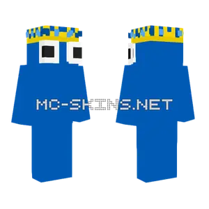 Bluebean With Crown Minecraft skin