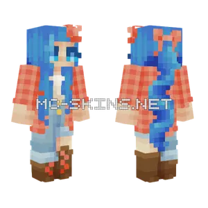 Blueberry Fields Girl Minecraft skin