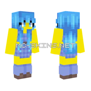 Blueberry Outfit With Blue Hair