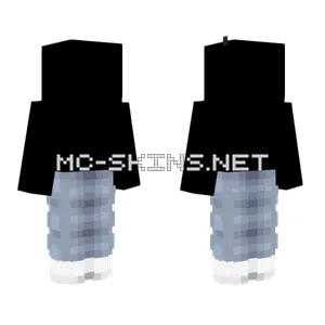 Blueish Gray Jeans White Shoes Minecraft skin