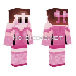 Blushed Pink Princess Minecraft skin