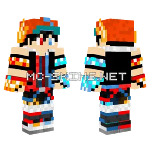 Boboiboy Frostfire Minecraft skin