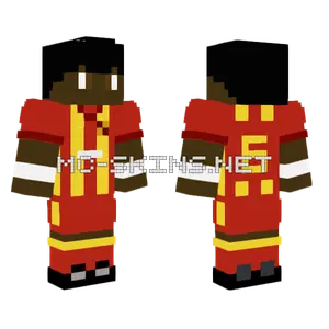 Bocaunidos6 Red Jersey Minecraft skin