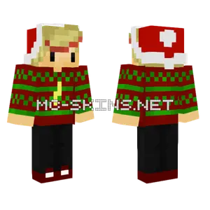 Borgle Christmas Remastered Minecraft skin