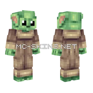 Borrowed Grogu Minecraft skin