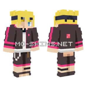Boruto Dark Fate Minecraft skin