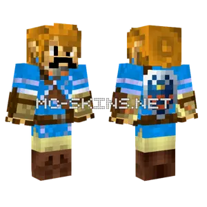 Botw Link W Mustache Minecraft skin