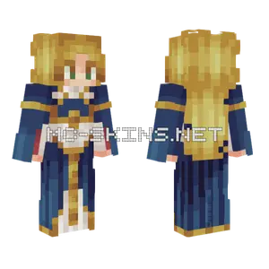 BotW Zelda Royal Dress Minecraft skin