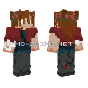 Bound By Fate SMP Island Red Minecraft skin