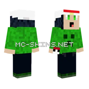 Boy Pokemon Trainer Creeper Hoodie Minecraft skin