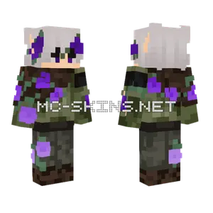 Boy With Flowers Elf Minecraft skin