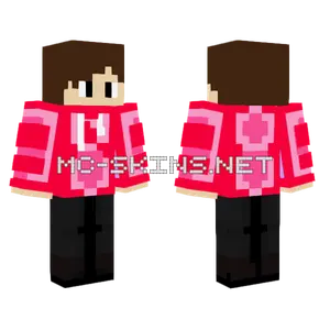 Boy With Red Jacket Minecraft skin