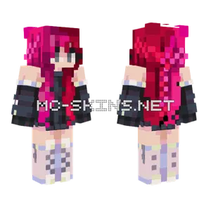 Braided Split Dye Minecraft skin