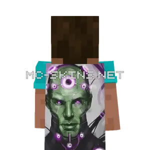 Brainiac cape, outside and lining