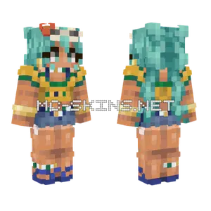 Brazilian Miku Minecraft skin