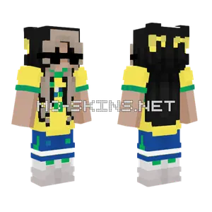 Brazilian Soccer Jersey Minecraft skin