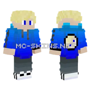 Brensono Blue Outfit Minecraft skin