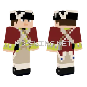 British Infantry Yellow Facings Minecraft skin