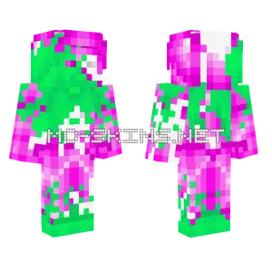 Broken Pink Steve Minecraft skin