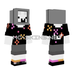 Broken TV Head Minecraft skin