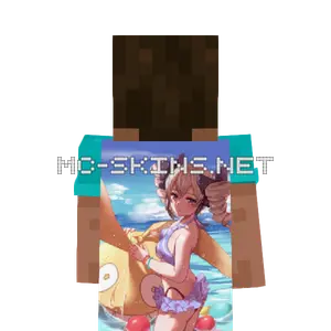 Bronya Bikini cape, outside and lining