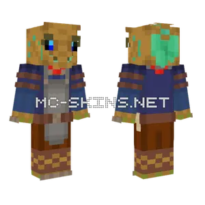 Bronze Dragonborn Minecraft skin