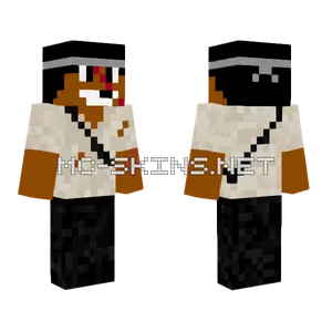 Brown and Black Hoodie Minecraft skin
