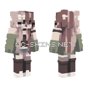 Brown and Green Camo Outfit