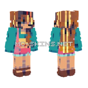Brown and Teal Outfit