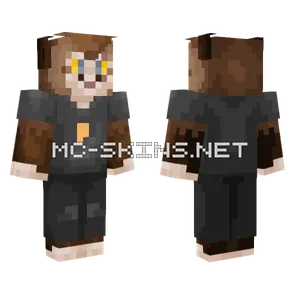 Brown Cat With Shirt Minecraft skin