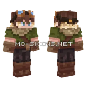 Brown Cowboy Hat Skin Minecraft skin