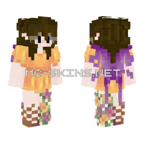 Brown Hair Fairy Minecraft skin