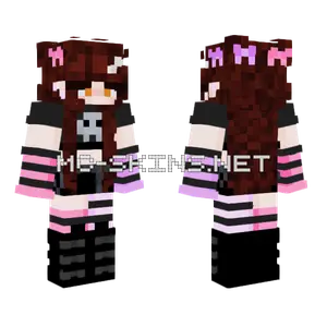Brown Hair Girl Minecraft skin