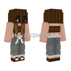Brown Hair Girl Minecraft skin