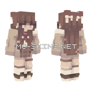 Brown Hair Girl Minecraft skin