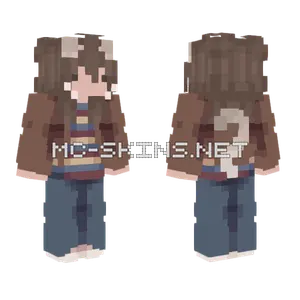 Brown Hair Girl Outfit Minecraft skin