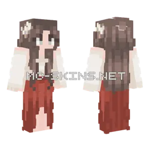 Brown Haired Girl Minecraft skin