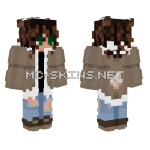 Brown Haired Girl Minecraft skin