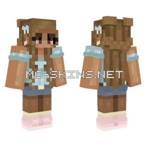 Brown Haired Girl Minecraft skin