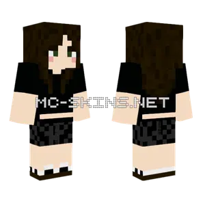 Brown Haired Girl Minecraft skin