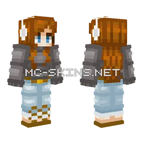 Brown Haired Girl Minecraft skin
