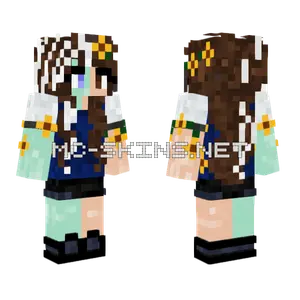Brown Haired Girl Minecraft skin
