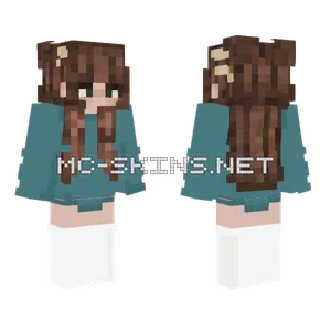 Brown Haired Girl Minecraft skin