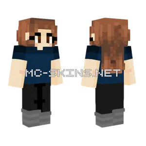 Brown Haired Girl Minecraft skin