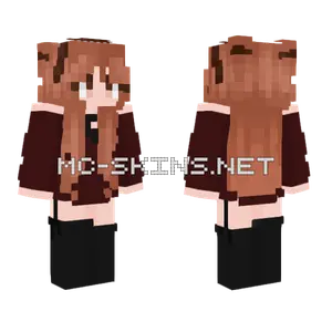 Brown Haired Girl Minecraft skin