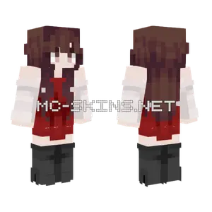 Brown Haired Girl Minecraft skin