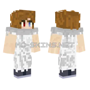 Brown Haired School Uniform Minecraft skin