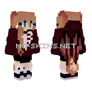 Brown Haired School Uniform Minecraft skin