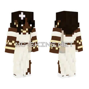 Brown Hat Dress Minecraft skin