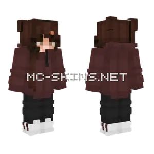 Brown Hoodie Girl
